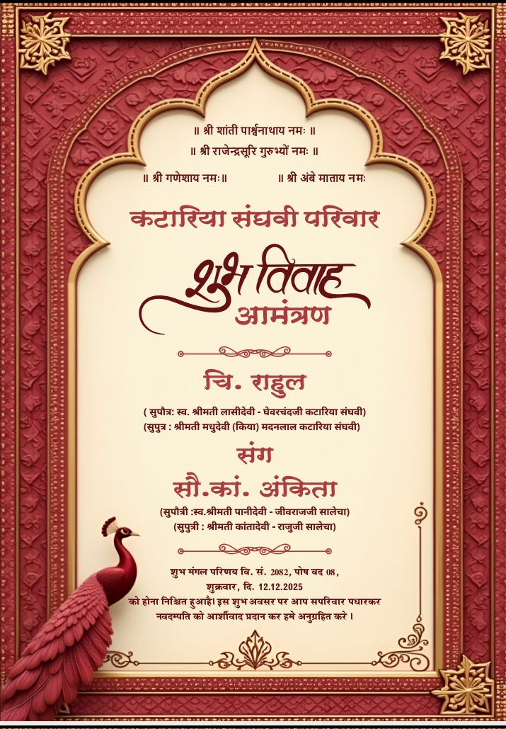 चि. राहुल & सौ.का. अंकिता