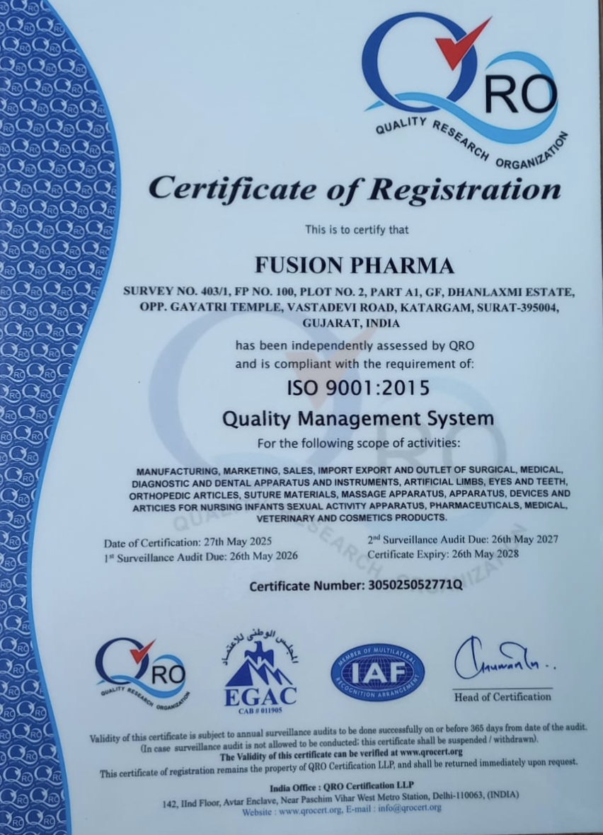 COMPNY ISO CERTIFICATE