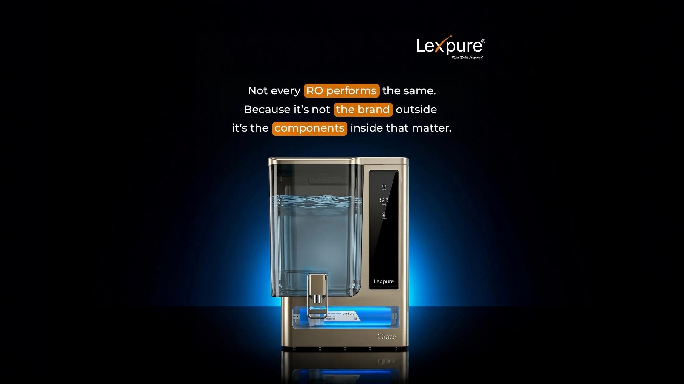 LEXPURE AUTO TDS WITH ALKALINE RO SYSTEM 