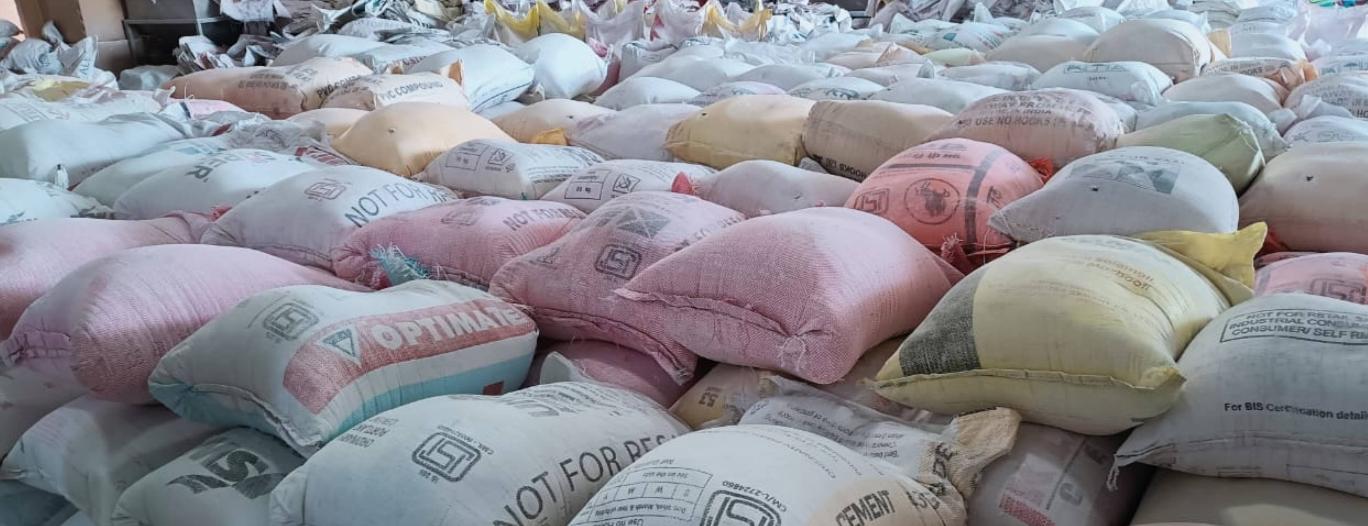 White powder packing