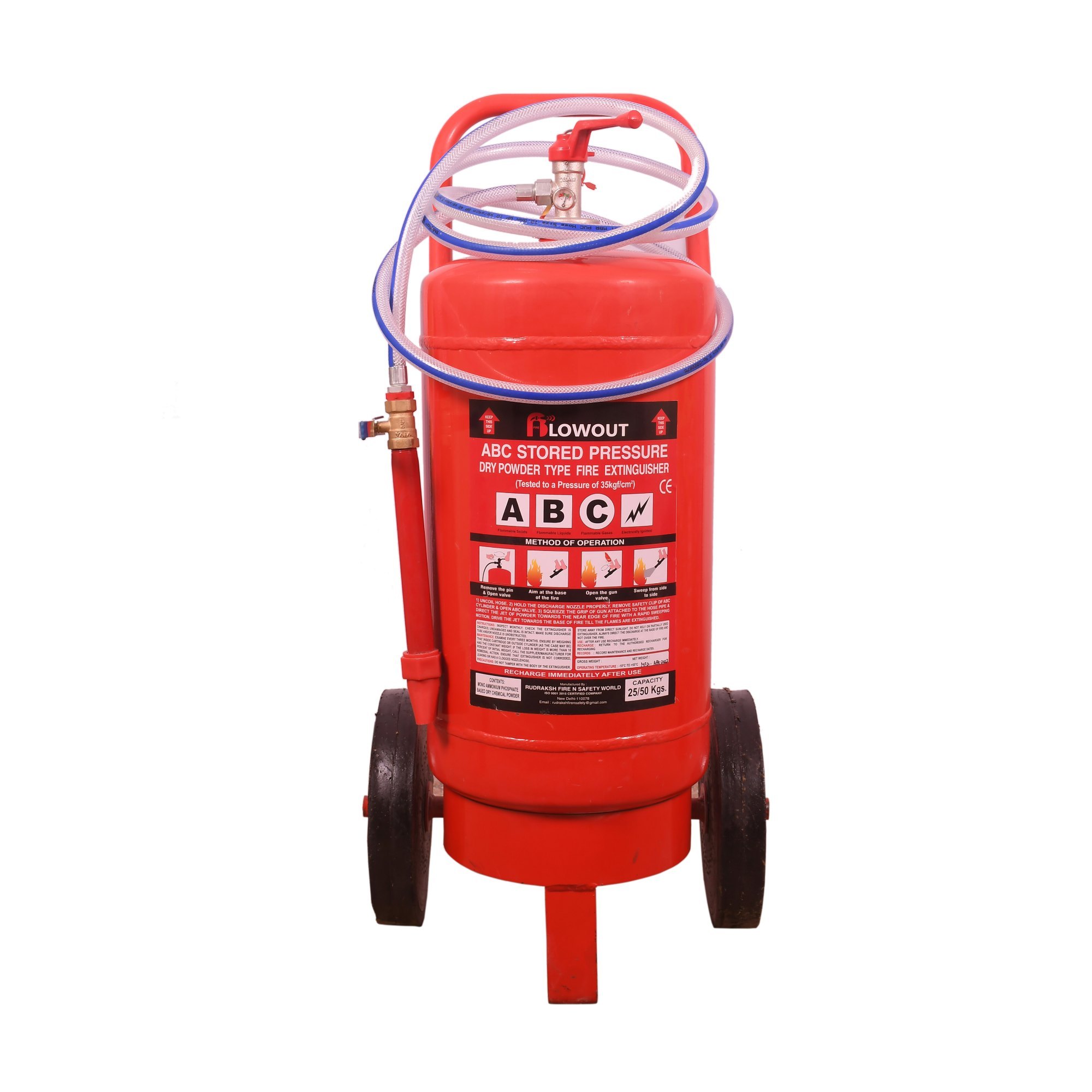 ABC Fire Extinguisher Trolley Type