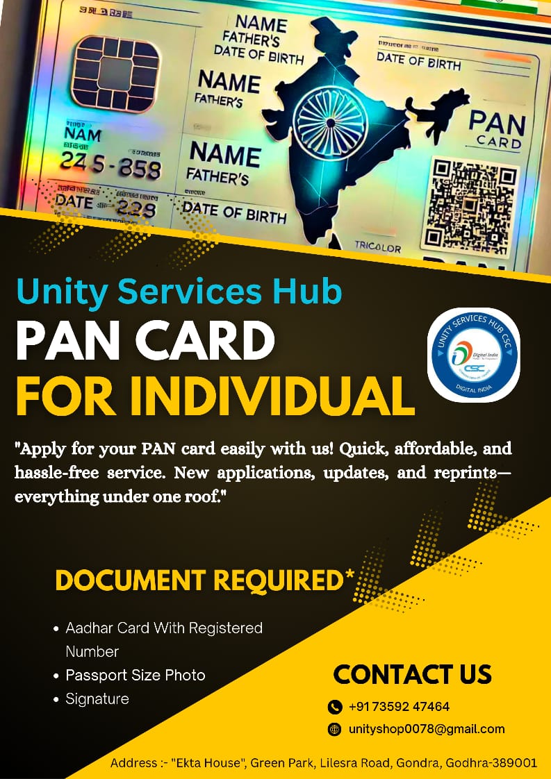 PAN CARD FOR INDIVIDUAL
