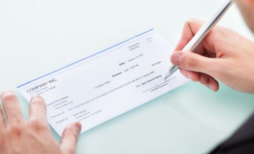 On-us cheque deposit