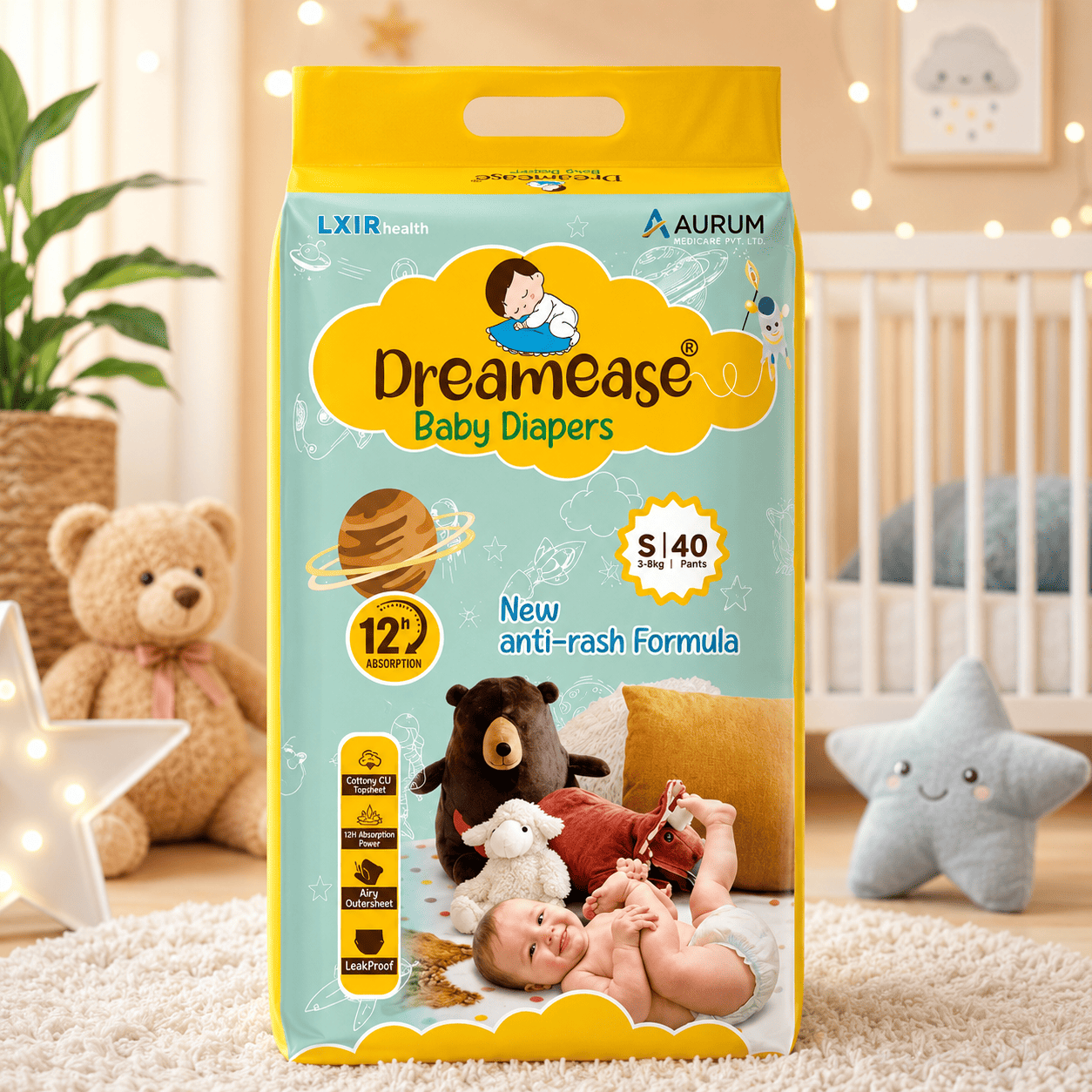 DREAMEASE BABY DIAPER SMALL 40
