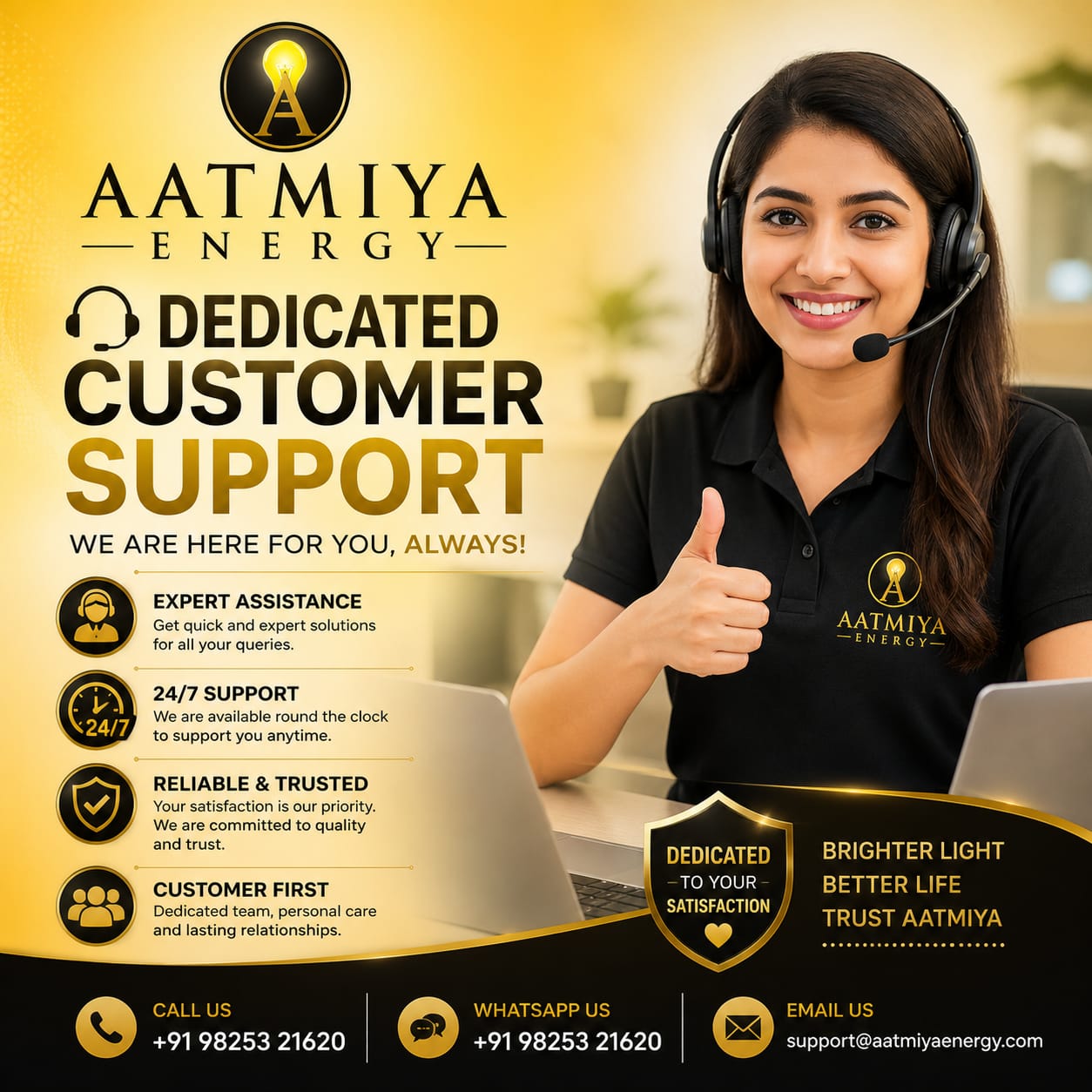 Dedicated customer support
