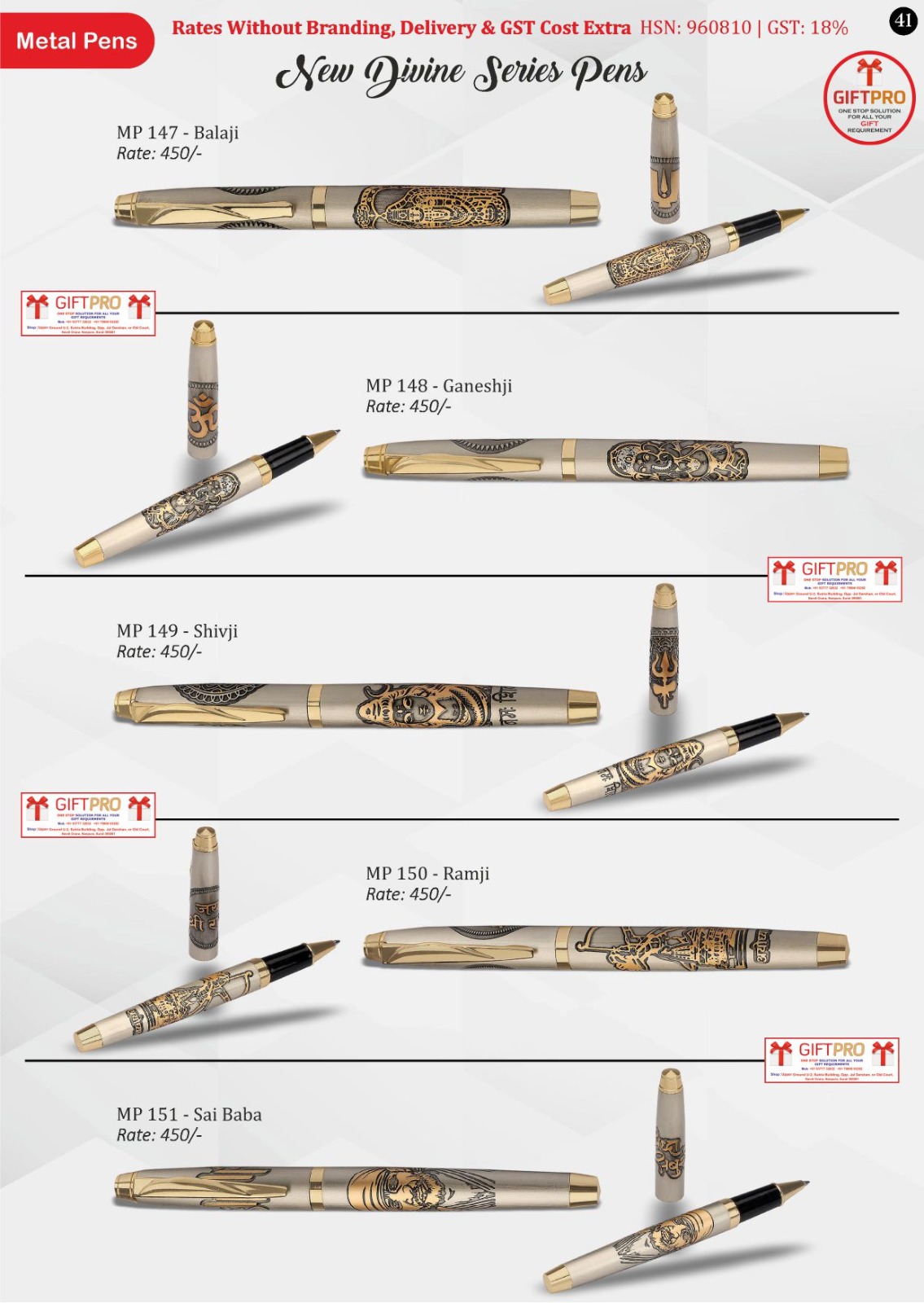 New Divine Series Pens