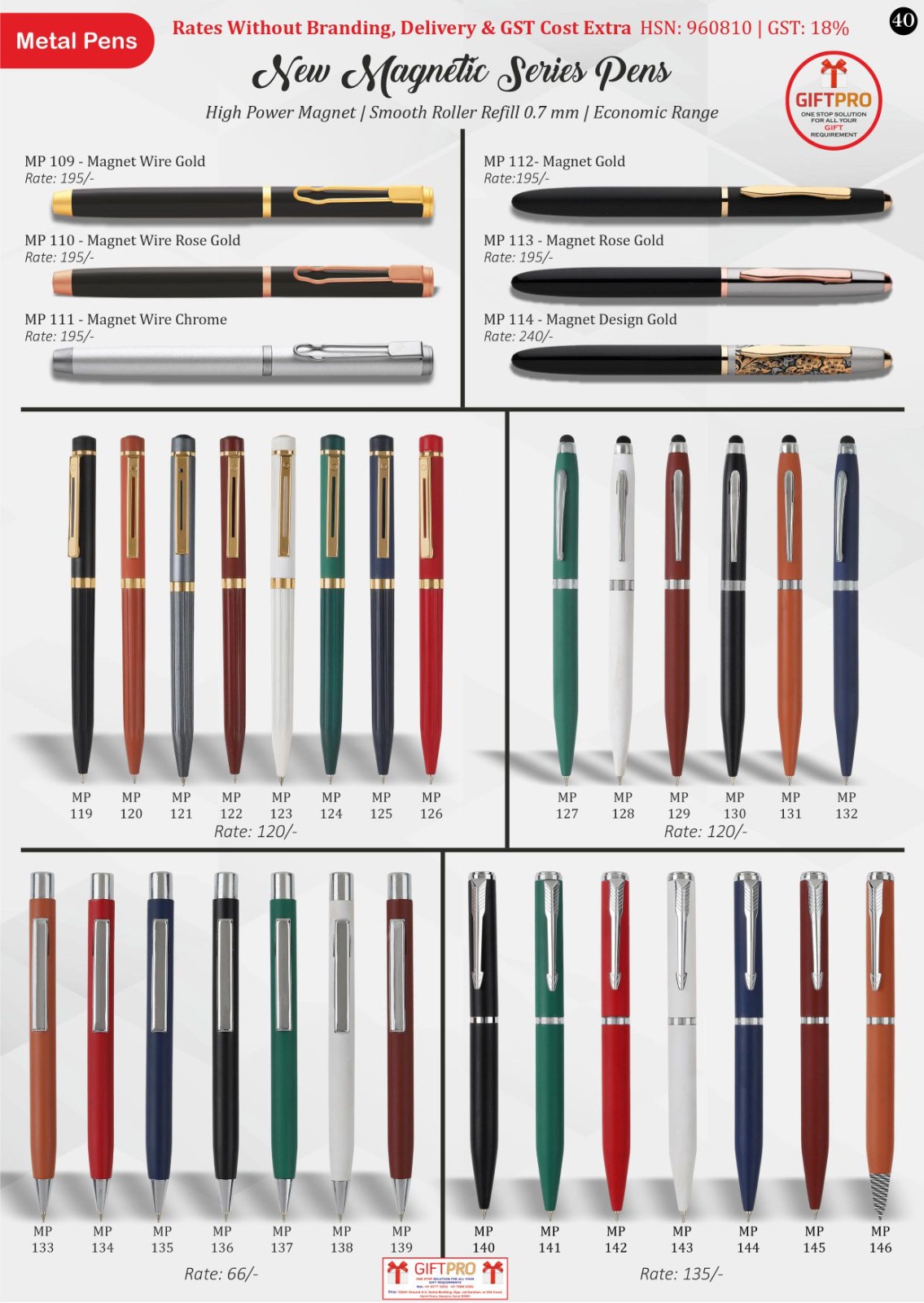 New Magnetic Series Pens