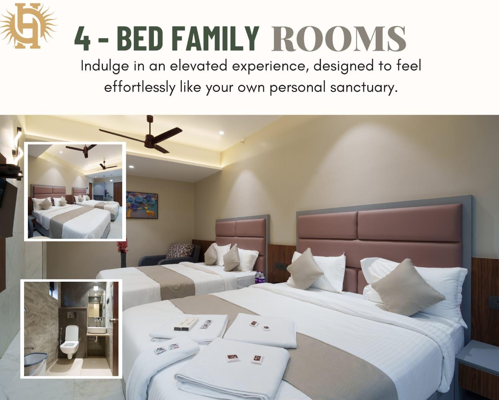 4- BED FAMILY ROOMS