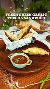 Special Green Garlic Sandwich