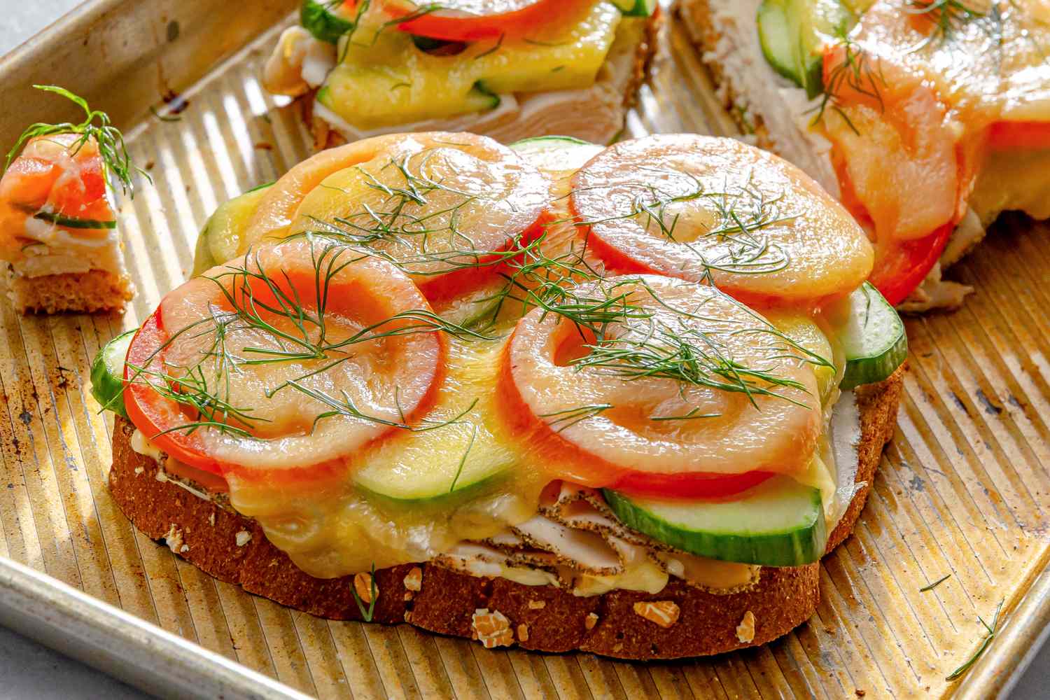 Open Cheese Sandwich
