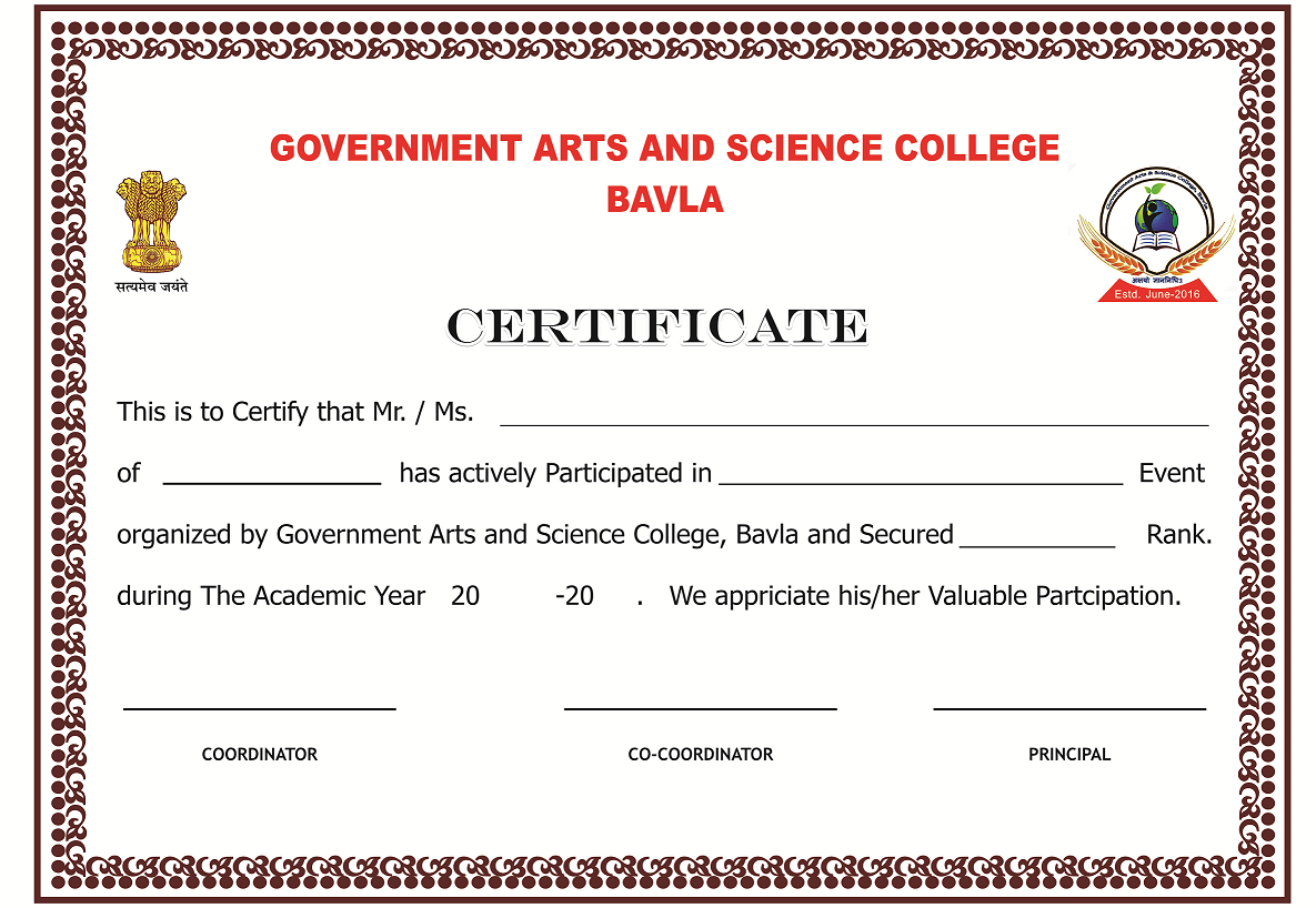 Certificate Design