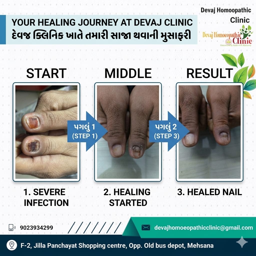 Natural growth of nails