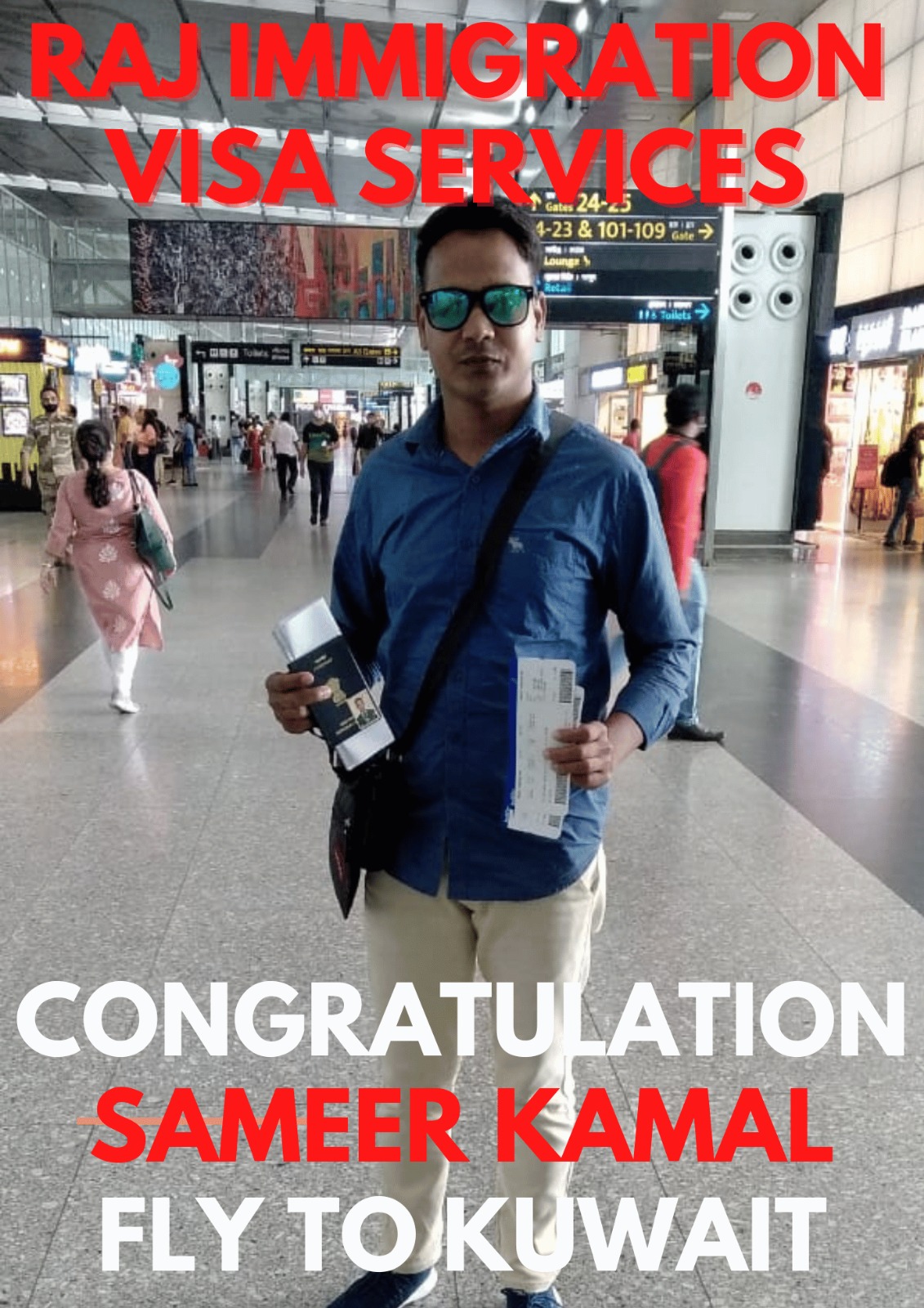 🥳CONGRATULATION SAMEER KAMAL FLY TO KUWAIT🎉