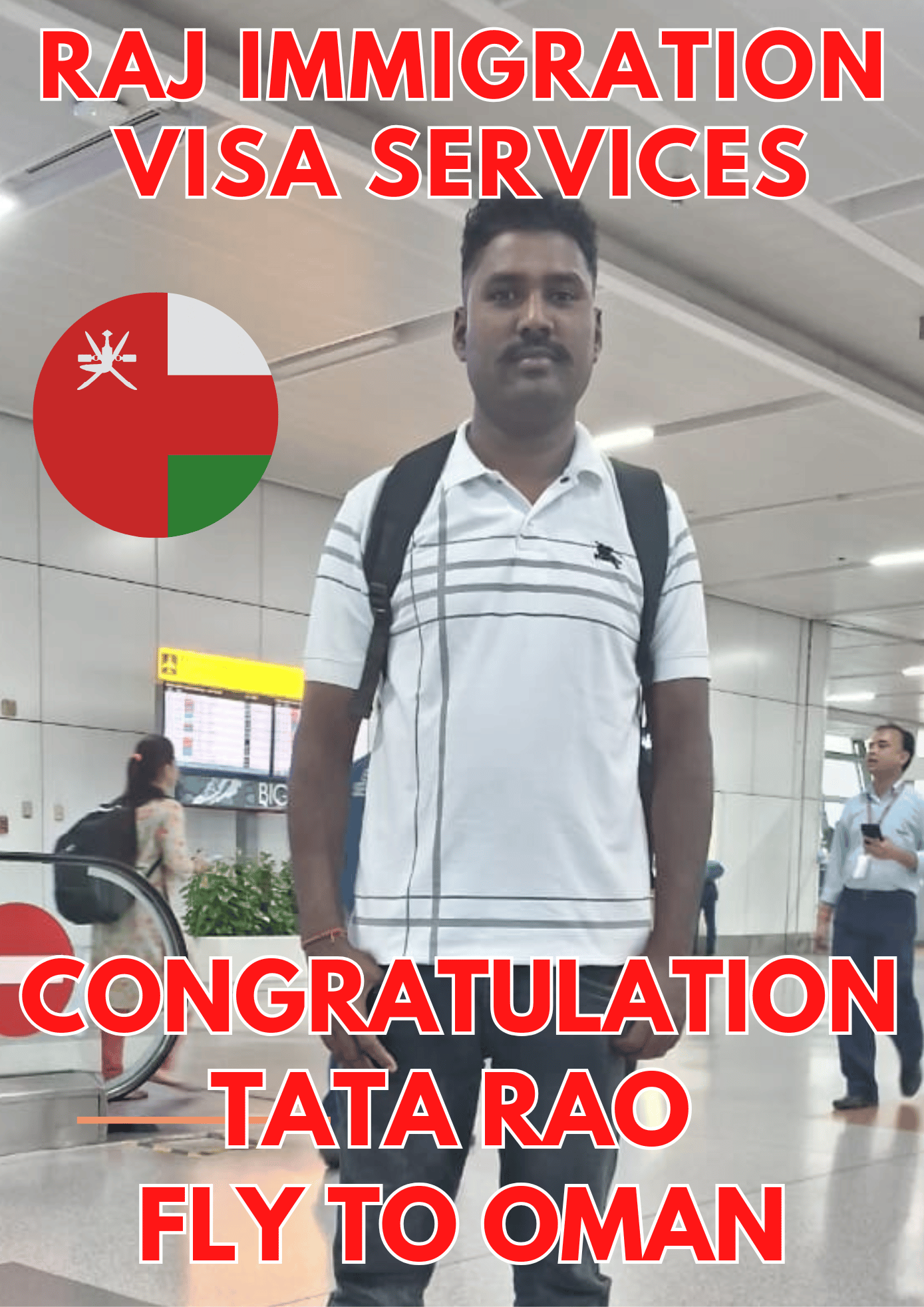 🥳CONGRATULATION TATA RAO FLY TO OMAN🎉
