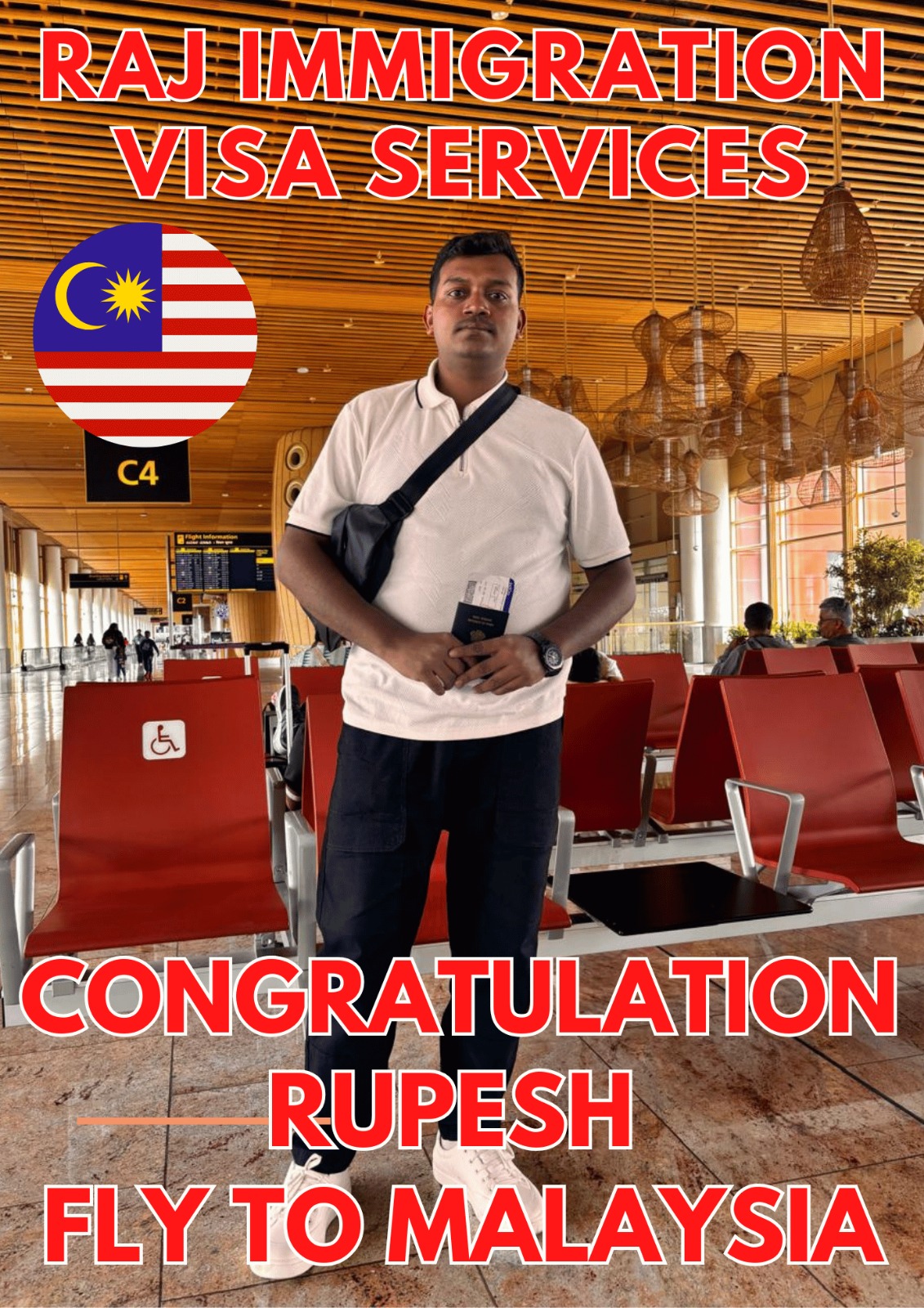 🥳CONGRATULATION RUPESH FLY TO MALAYSIA🎉