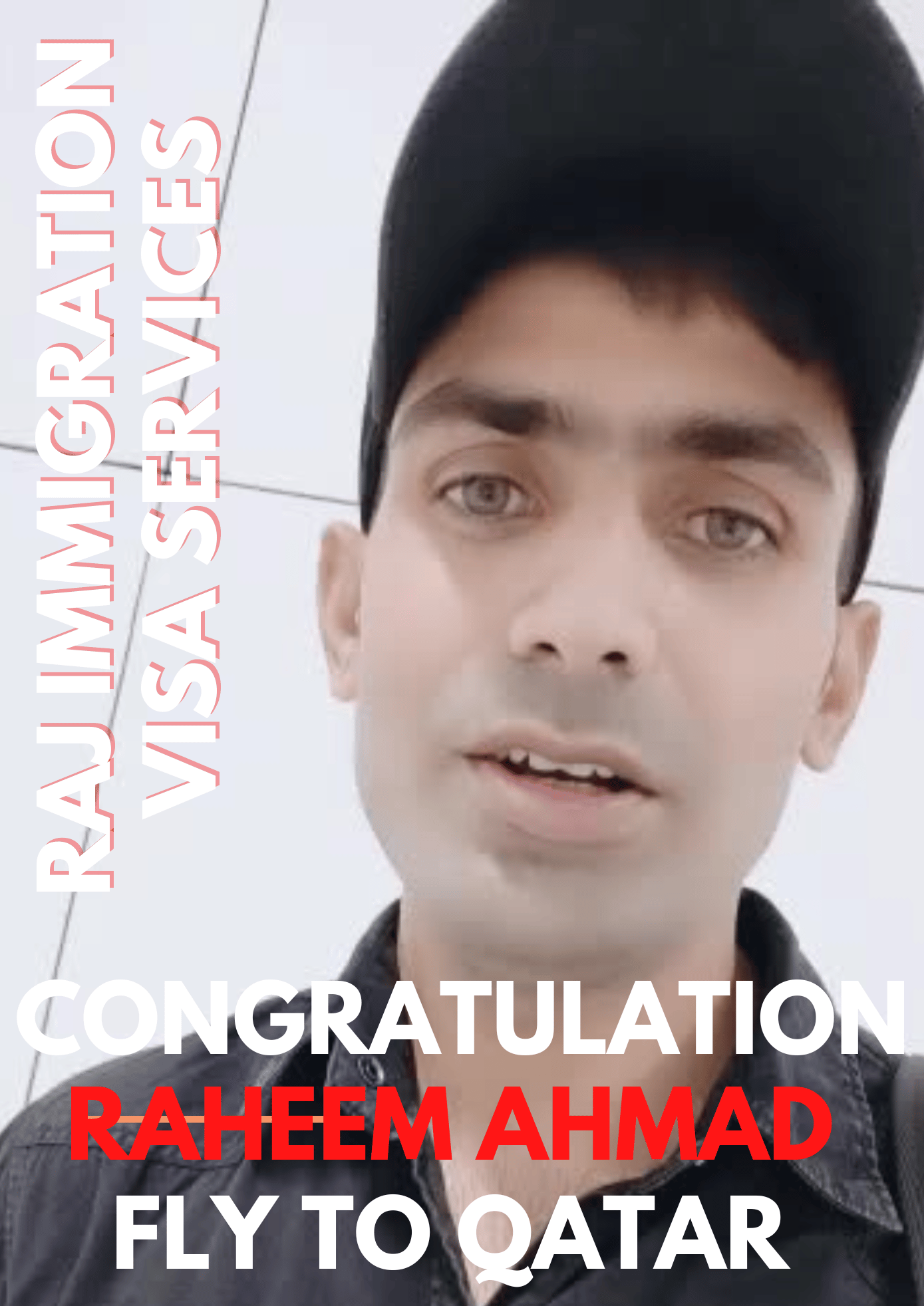 🥳CONGRATULATION RAHEEM AHMAD FLY TO QATAR🎉