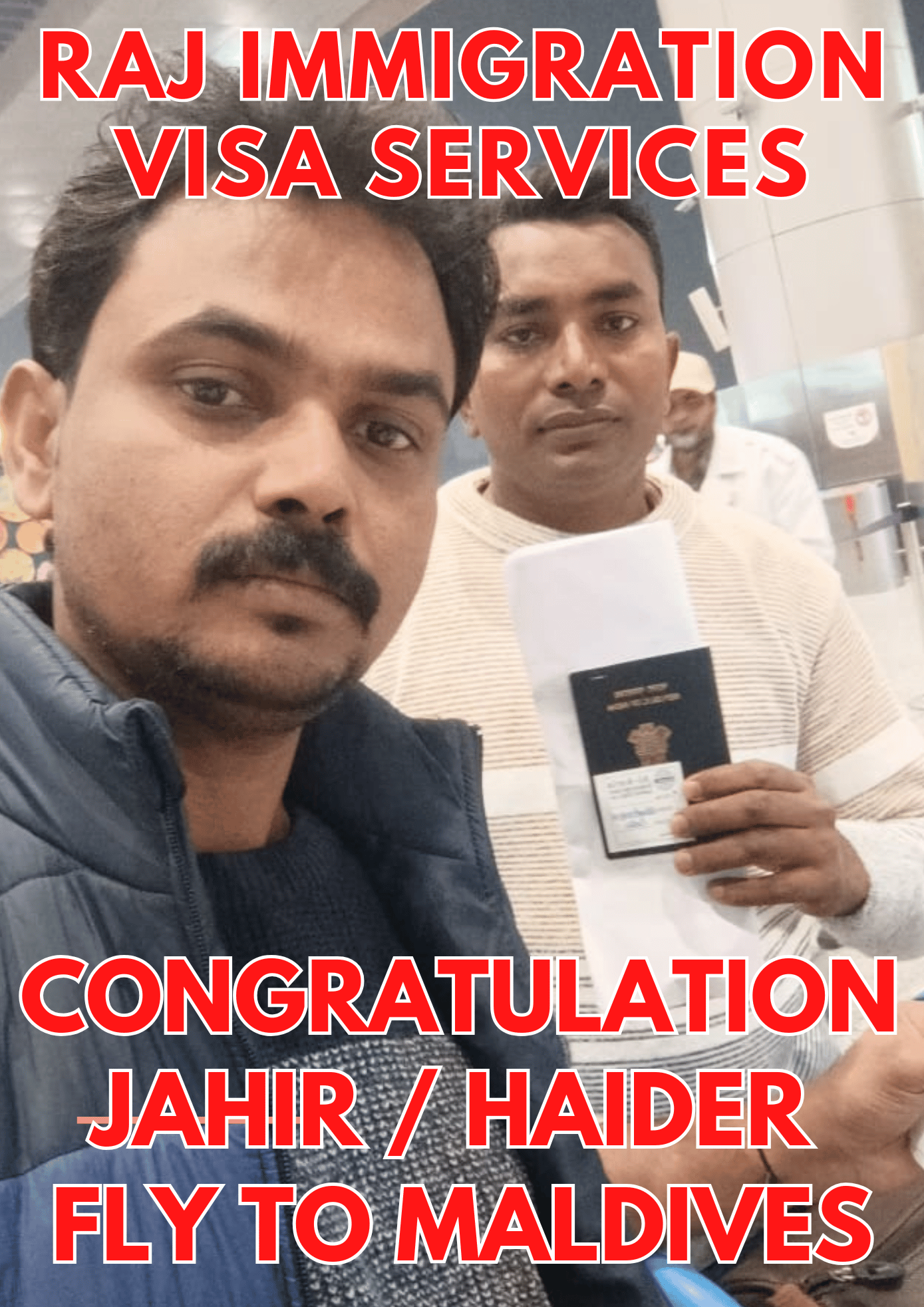 🥳CONGRATULATION JAHIR & HAIDER FLY TO MALDIVES🎉