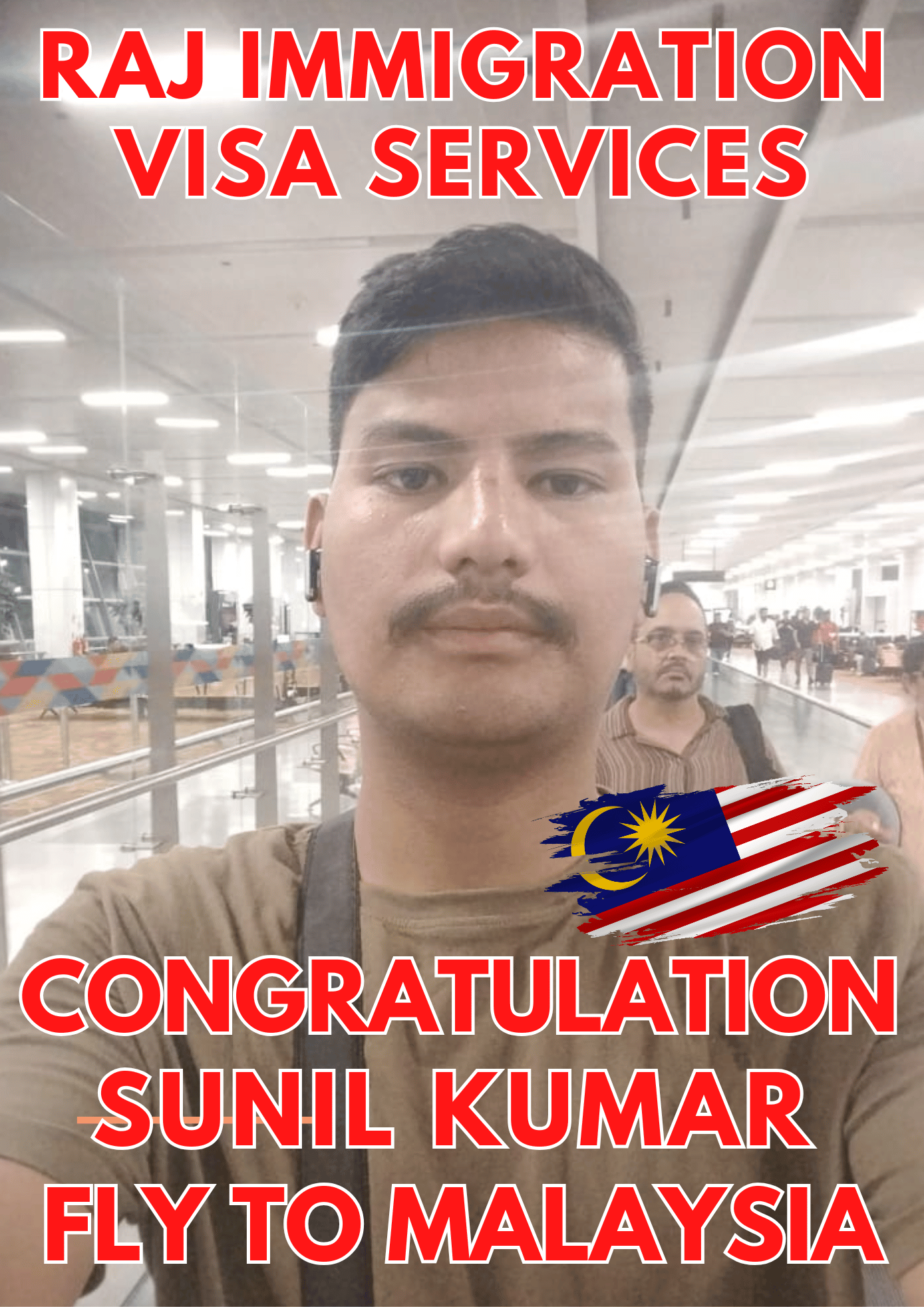 🥳CONGRATULATION SUNIL KUMAR FLY TO MALAYSIA🎉