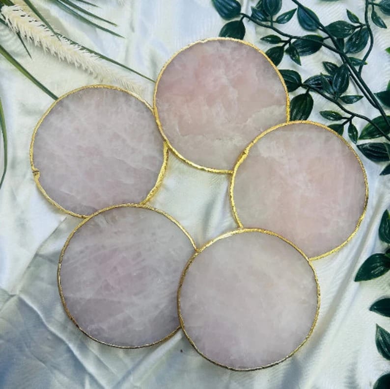 Rose Quartz  Coaster