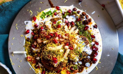 Chana tikki chat 120/-