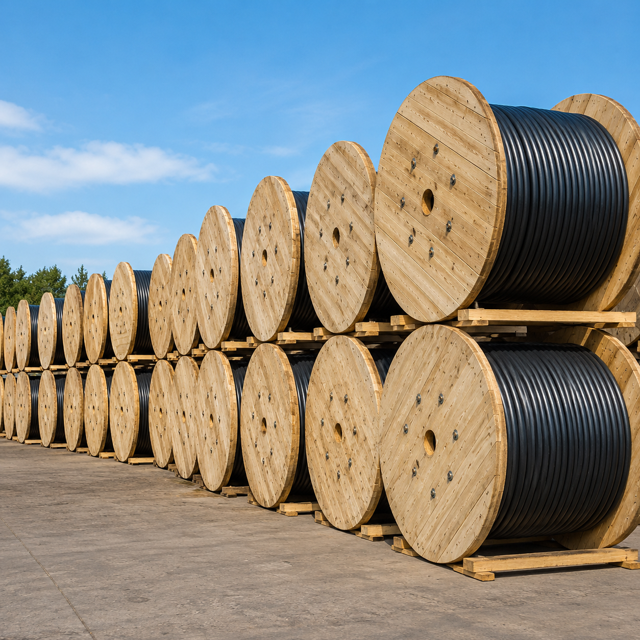 Wooden Cable Drums