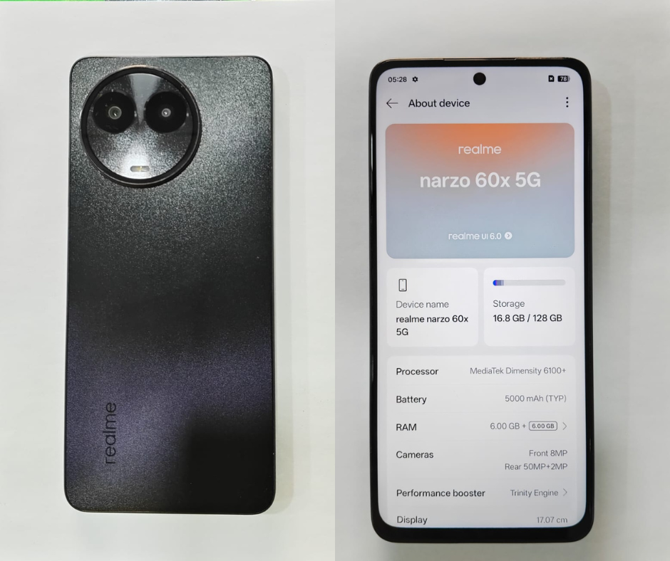 Realme Narzo 60x 5g 8/128