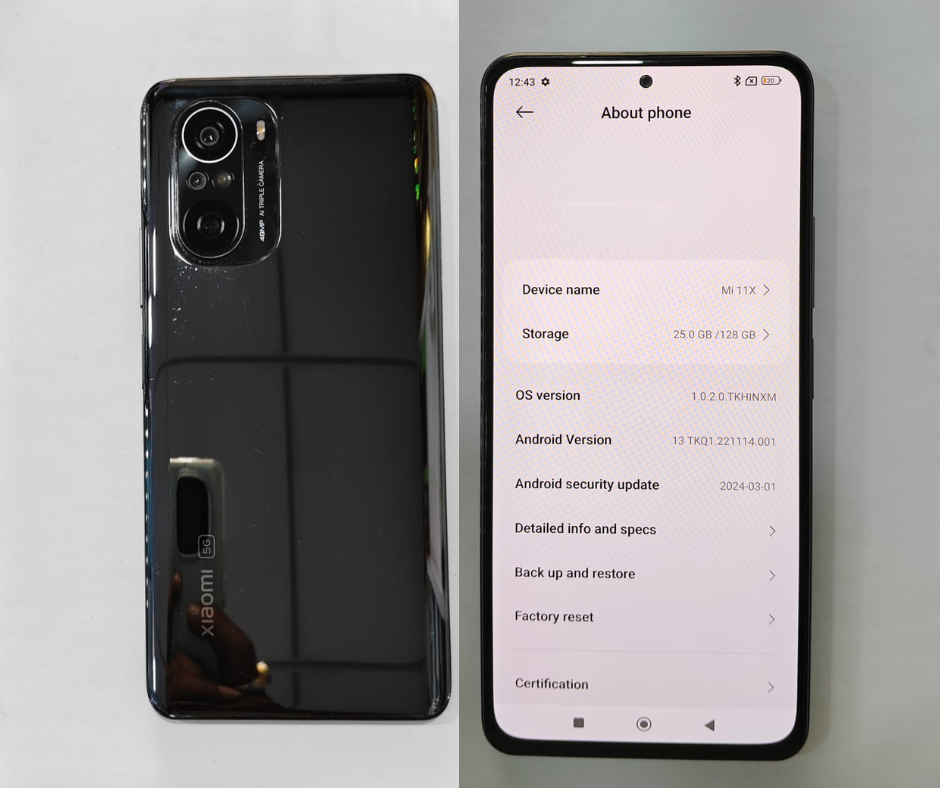 Xiaomi 11x 8/128
